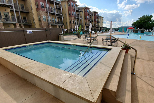 Outdoor hot tub at Bridges Bay Resort & Waterpark